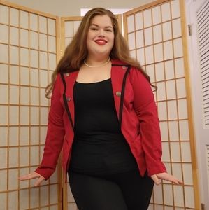 Red military blazer Torrid size 1